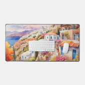 ギリシャの村 デスクマット (キーボード&マウス)