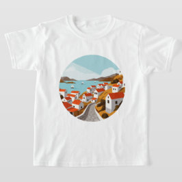 ギリシャの村 Tシャツ