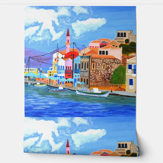 ギリシャの海岸壁紙 壁紙 (ほどく)