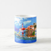 ギリシャの海岸 コーヒーマグカップ (中央)
