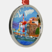 ギリシャの海岸 メタルオーナメント (右)