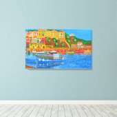 ギリシャの海岸 2 キャンバスプリント (インサイチュ (ウッドフロア))