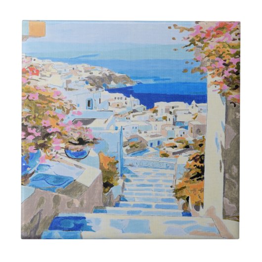 ギリシャの海岸 3 タイル (正面)