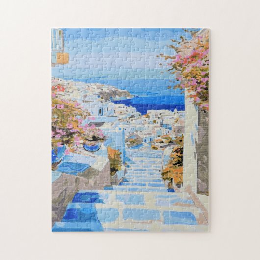 ギリシャの海岸 3 パズル (縦)