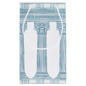 ギリシャの渦巻き模様と柱のトガパーティー スモールペーパーバッグ (裏面)