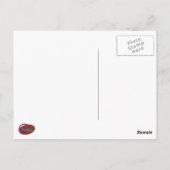 ギリシャの渦巻く丸波 ポストカード (裏面)