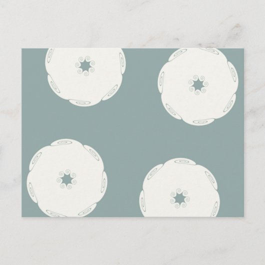 ギリシャの渦巻く丸波 ポストカード (正面)