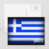 ギリシャの濃い旗 ポストカード (正面/裏面)