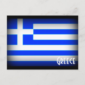 ギリシャの濃い旗 ポストカード
