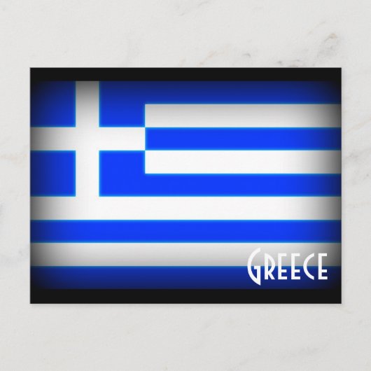 ギリシャの濃い旗 ポストカード (正面)