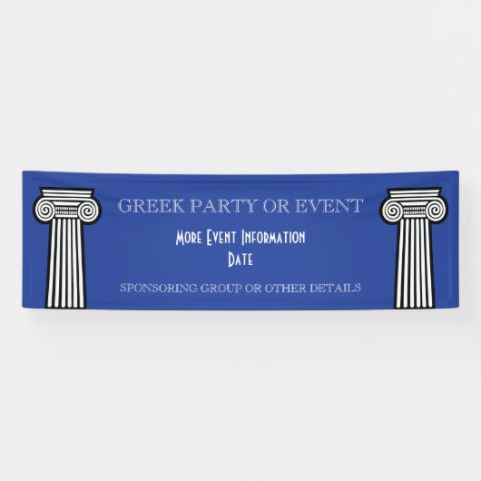 ギリシャの男子学生の社交クラブまたは女子学生クラブのイベント 横断幕 (横)