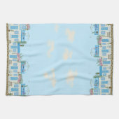 ギリシャの町 キッチンタオル (横)