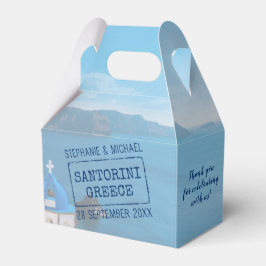 ギリシャの目的地のウェディングカスタムパスポートスタンプ フェイバーボックス