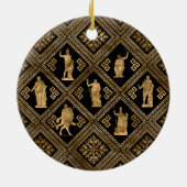 ギリシャの神々とメアンダー鍵オーナメント セラミックオーナメント (裏面)