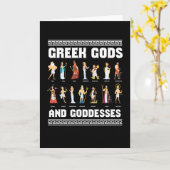 ギリシャの神々と女神ギリシャ人 カード (黄色い花)