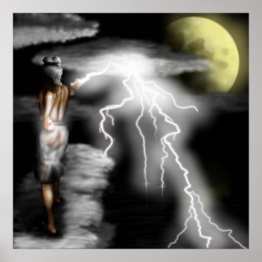 ギリシャの神々 – ゼウス ポスター (正面)