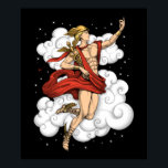 ギリシャの神エルメス ポスター<br><div class="desc">古代ギリシャ神話ファンのためのギリシャの神エルメスデザイン。</div>