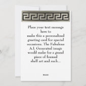 ギリシャの神グリーティングカード シーズンカード (裏面)