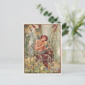 ギリシャの神パンヴィンテージイメージ ポストカード (スタンド正面)