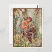 ギリシャの神パンヴィンテージイメージ ポストカード (正面/裏面)