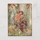 ギリシャの神パンヴィンテージイメージ ポストカード (正面)