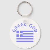 ギリシャの神 & 国旗 キーホルダー (正面)