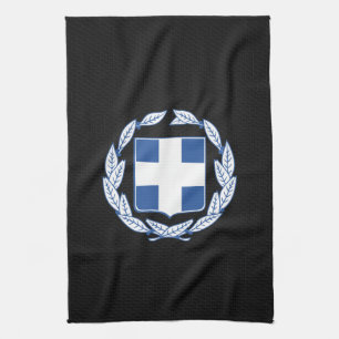 ギリシャの紋章付き外衣 キッチンタオル