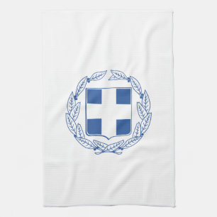 ギリシャの紋章付き外衣 キッチンタオル