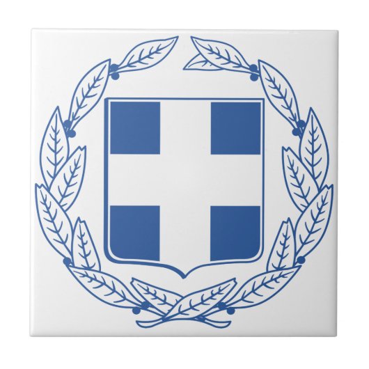 ギリシャの紋章付き外衣 タイル (正面)
