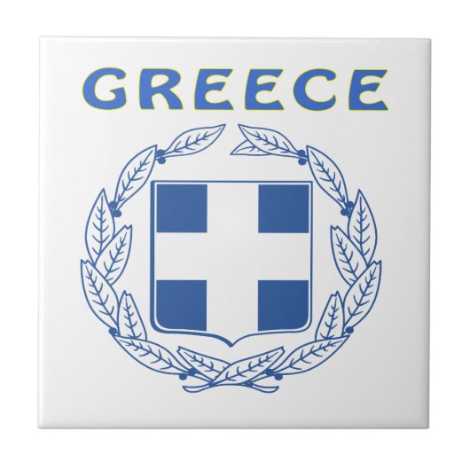 ギリシャの紋章付き外衣 タイル (正面)