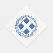 ギリシャの紋章 スタンダードランチョンナプキン (角)