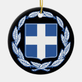 ギリシャの紋章 セラミックオーナメント (正面)