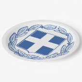 ギリシャの紋章 ペーパープレート (アングル)