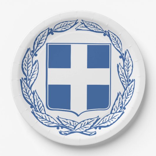 ギリシャの紋章 ペーパープレート (正面)