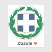 ギリシャの紋章（色版） シール (シート)
