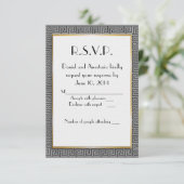 ギリシャの結婚式の出欠確認カード 出欠カード (スタンド正面)