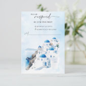 ギリシャの結婚式 出席返信カード 出欠カード (スタンド正面)