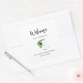 ギリシャの結婚歓迎バッグまたは箱 スクエアシール (封筒)