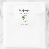 ギリシャの結婚歓迎バッグまたは箱 スクエアシール (バッグ)