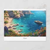 ギリシャの美しいビーチ ポストカード (正面)