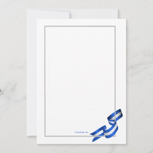 ギリシャの色 招待状 (裏面)