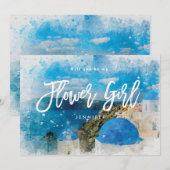 ギリシャの花嫁の依頼カードになります サンキューカード (正面/裏面)