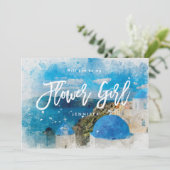 ギリシャの花嫁の依頼カード サンキューカード (スタンド正面)