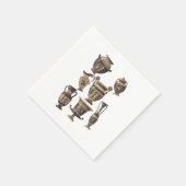 ギリシャの花瓶と陶磁器ホビーギフト スタンダードカクテルナプキン (角)