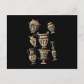 ギリシャの花瓶と陶磁器ホビーギフト ポストカード (正面)
