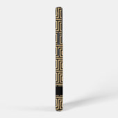 ギリシャの蛇行鍵ブラウン、お名前、パーソナライズ SAMSUNG GALAXYケース (右側面)