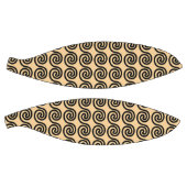 ギリシャの蛇行鍵波パターンブラウン バスケットボール (パネル)