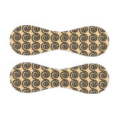 ギリシャの蛇行鍵波パターンブラウン 野球ボール (パネル)