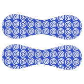 ギリシャの蛇行鍵波パターンブルー ソフトボール (パネル)