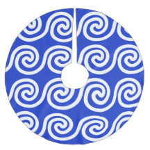 ギリシャの蛇行鍵波パターンブルー